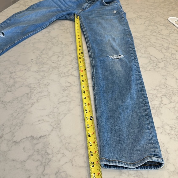 Rag & Bone Dre Low Rise Slim Boyfriend Women’s Jeans Distressed Med Wash Sz 25 - Picture 6 of 8